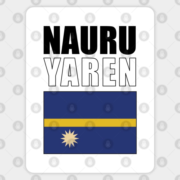 Flag of Nauru Sticker by KewaleeTee